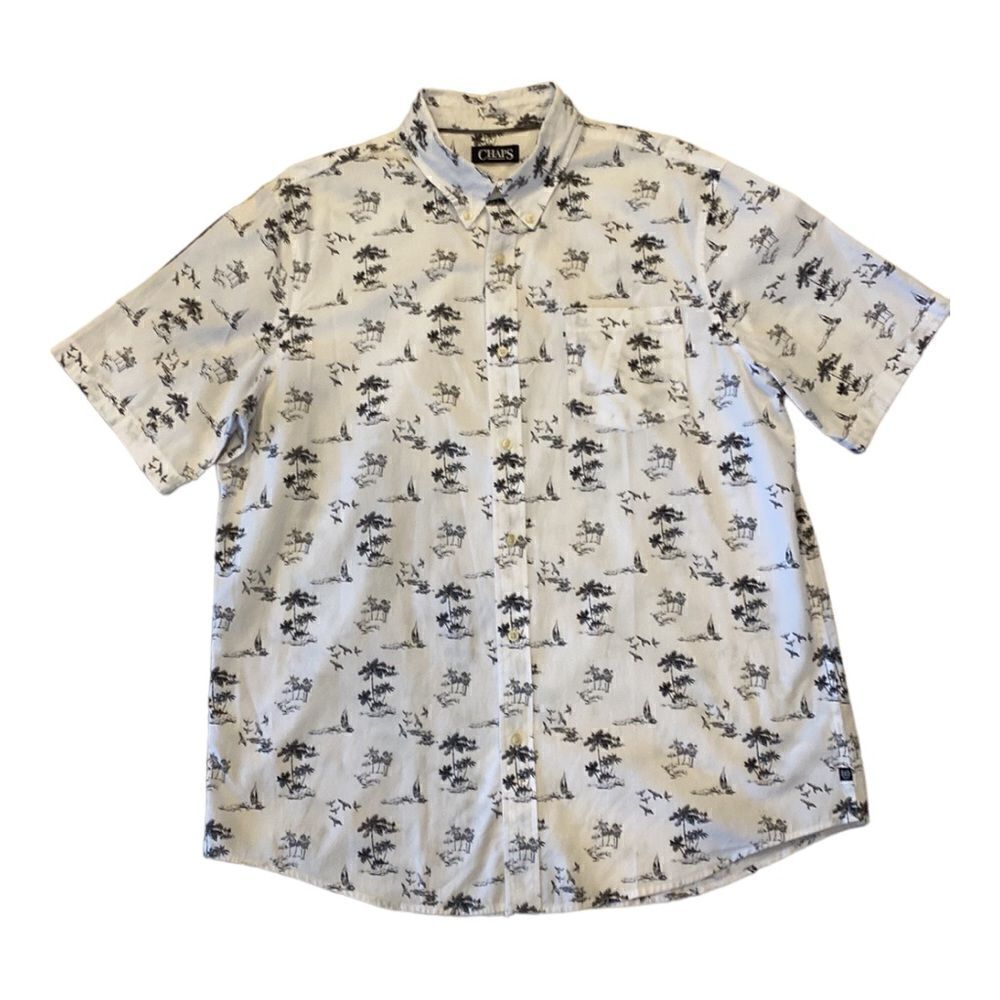 Ralph Lauren CHAPS Men’s Tropical Button Up Shirt Size XL
